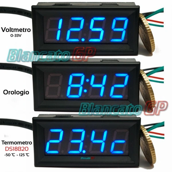 Termometro per Moto, Indicatore della Temperatura dell'acqua℉ Display  Digitale LCD Universale DC12V con Adattatore per Candela da 10 Mm per la  Sostituzione (Verde) : : Auto e Moto